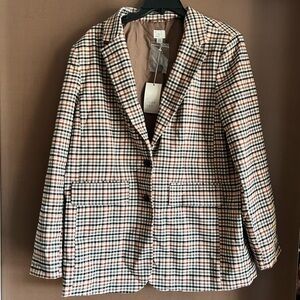 A New Day Plaid Blazer